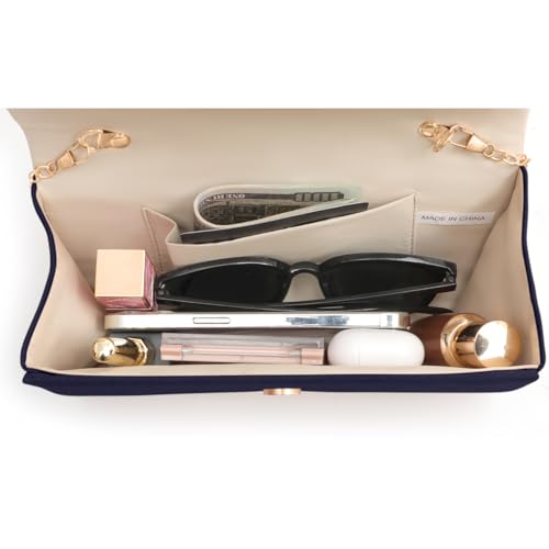 Image of Clutch Purses for Women Evening Bag Faux Suede Formal Party Wedding Cocktail Prom