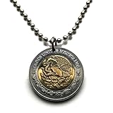 1992 Mexico 2 Pesos coin pendant Mexican eagle Ecatepec Guadalajara Puebla Juárez Tijuana León Monterrey Acapulco Yucatán Cancún Cuernavaca Oaxaca Jalisco Morelia Toluca Pachuca Chiapas n001126