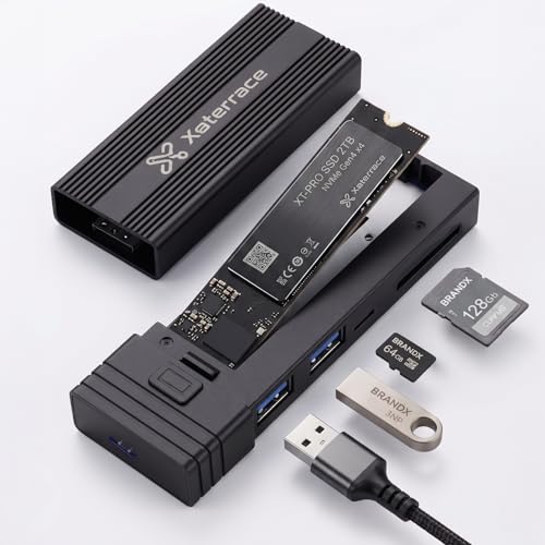 120GBを3個、同商品の240GBを1個の合計4個 Amazon.co.jp: Xaterrace SSD ケース & 4in1 USB ハブ NVMe / M.2 SATA