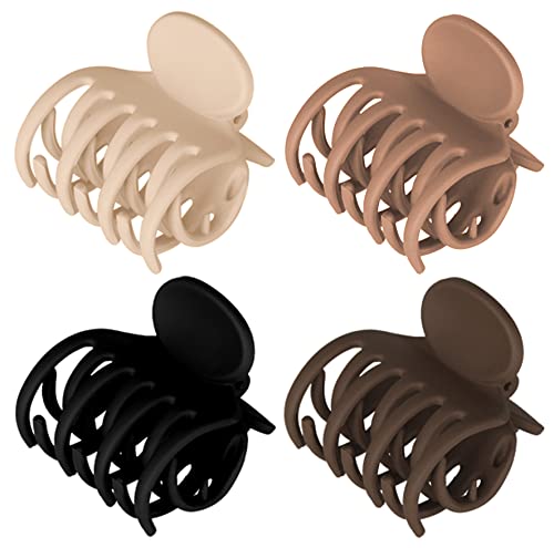Vsiopy 4 Pack Medium Hair Clips For Thick Hair Non Slip Claw Clips, 1.6 Inch Small Hair Clips For Women Thin Hair, Double Row Teeth Hair Jaw Clips #TOP5
