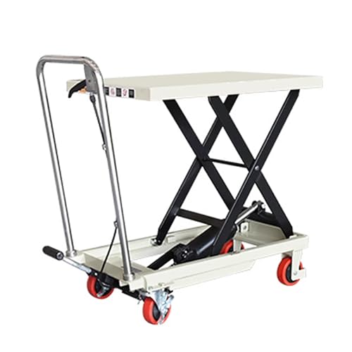 Carrello idraulico a forbice for tavolo elevatore,capacità di carico 150 kg,altezza sollevamento 72 cm,con 4 ruote,carrello for tavolo elevatore,adatto for il sollevamento e il trasporto di oggetti