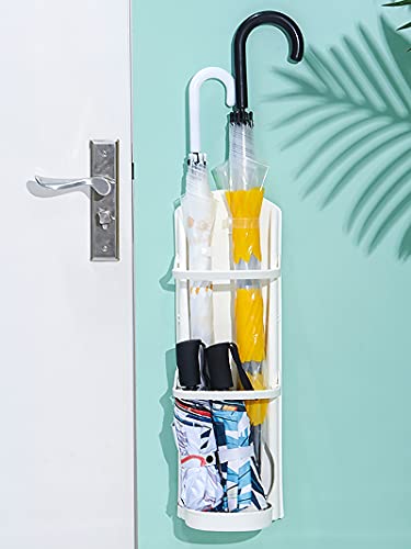 Soporte para paraguas para el hogar montado en la pared almacenamiento y organización de paraguas almacenamiento impermeable para caída pasillo paraguas cubo para lluvia y engranajes bandeja goteo Cover