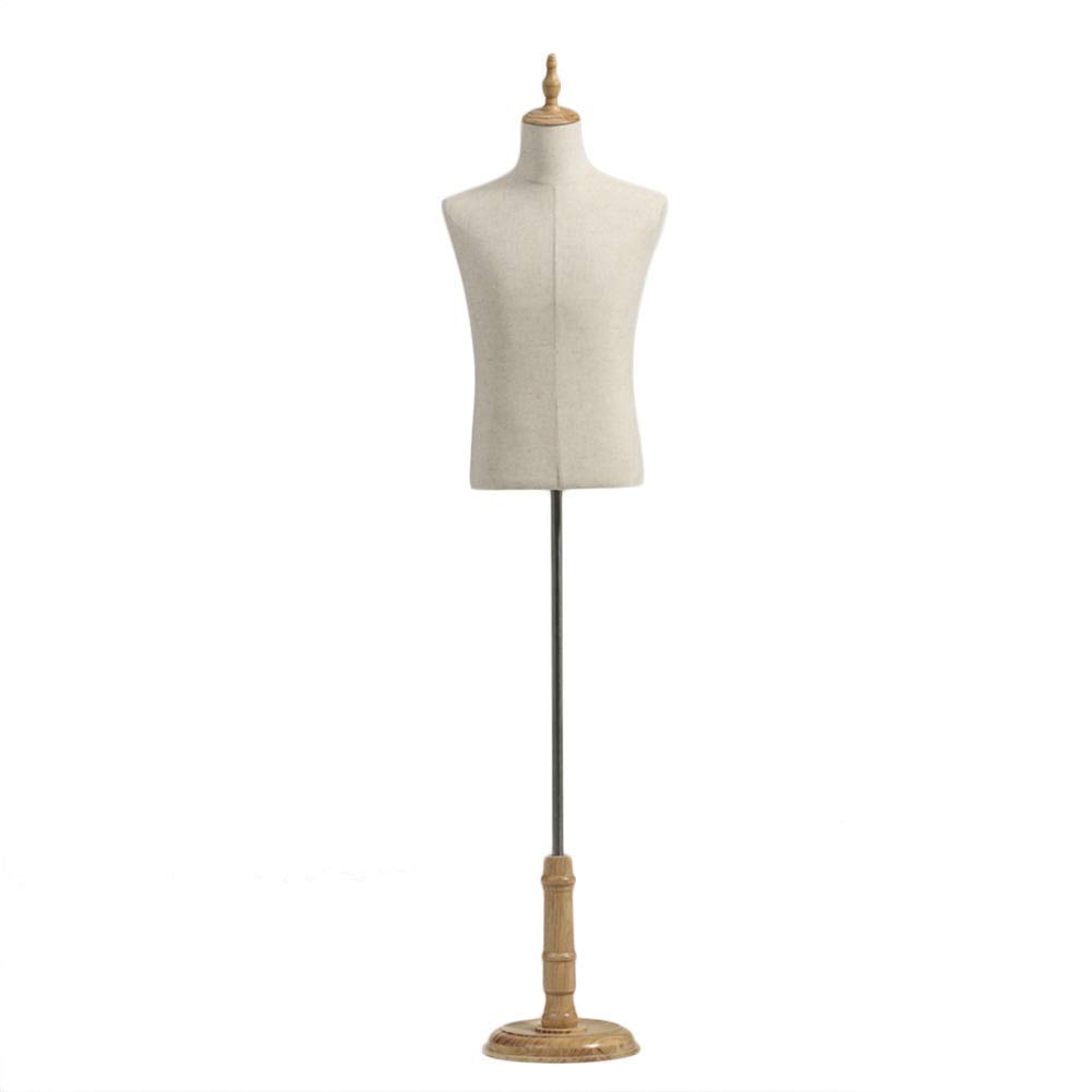 Mannequin Torso Body Men Clothing Store T-shirt Model Display Stand Large Disc Bottom Seat