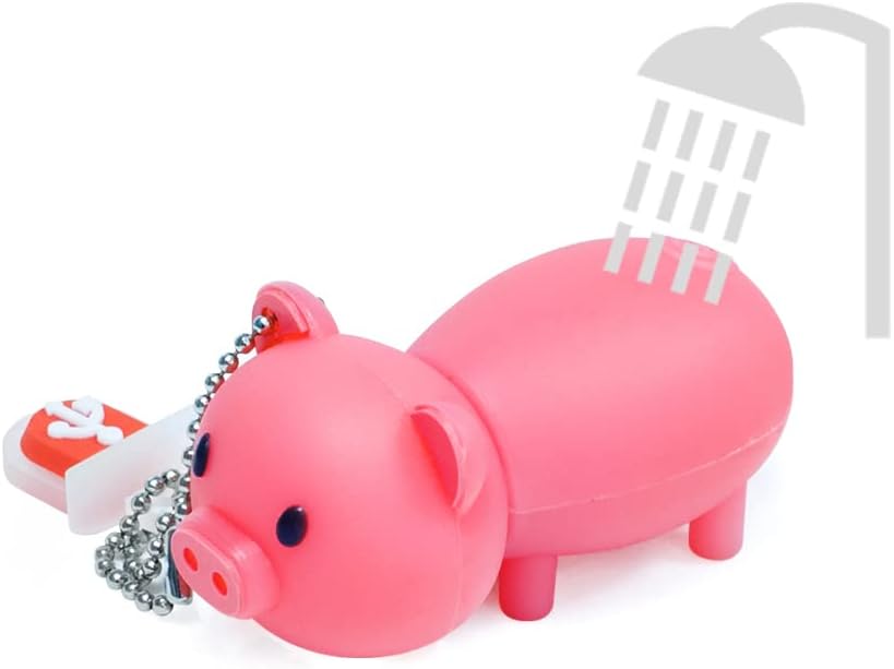 64GB USB Flash Drive Cute Pink Piggy Model Memory Stick, BorlterClamp Lovely Thumb Drive Pen Drive Gifts for Friends and Children image 5
