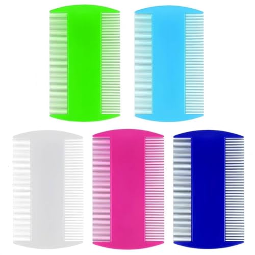 Image of Yumflan Hair Comb, 5 Pcs Double-Sided Fine-Tooth Combs, Dandruff Removal Hair Combs for Adults and Kids