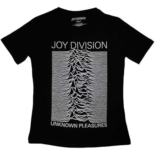T-shirt Joy Division Unknown Pleasures femme XL noir coupe skinny fit