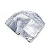 Stand Up Pouch Bags for Food - 200 Pack Resuable Food Storage bag, 14 X 20 cm (5.5 x 8 Inches), Clear Front with Aluminum Foil Back …