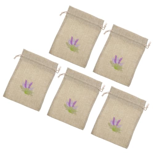 Cabilock 5 bolsas vacías de lavanda con cordón delicado miniatura 1