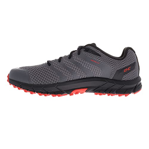 INOV-8 Men's Parkclaw 260 Knit Trail-Runners, Grey/Black/Red, 11