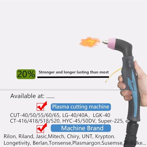 Antorcha de plasma SG-55 con manguera resistente y flujo de aire optimizado de 5M 3