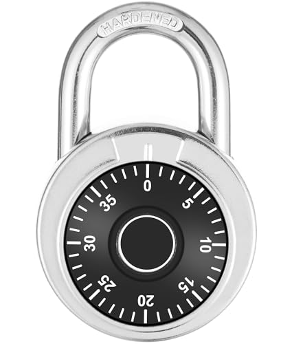 CALIDSUP Combination Padlock 1 Pack, 50 mm (2