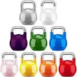 GORILLA SPORTS® Kettlebell Competition - Gewicht 8 bis 40 kg, Bodenschonende, aus Massivstahlguss, in 9 Farben - Kugelhantel, Wettkampf Hantel, Schwunghantel, Kugelgewicht, Krafttraining