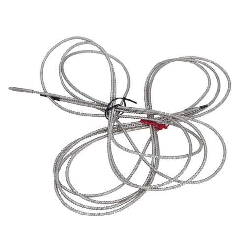 Sensor de fibra óptica transmisiva antichoque térmico con sonda metálica de 2 metros y ABS