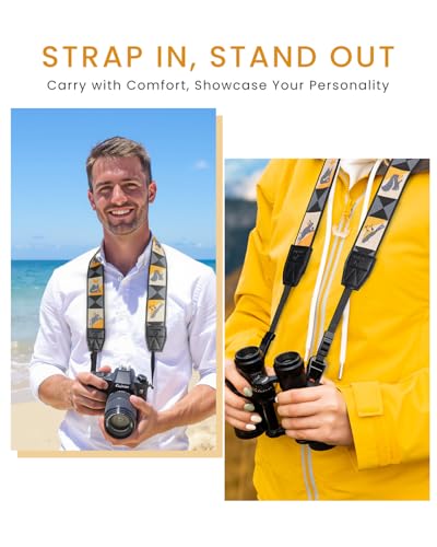 URBANCOAST Provisions Woven Tapestry Strap, Binocular & Camera Reinforced Universal Wide Shoulder & Neck Strap for Men & Women