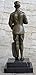 Vintage Russian Officer Soldier Uniform Hand Made Art Bronze Figurine Sculpture by Think Bronze Decorative Gift Deco