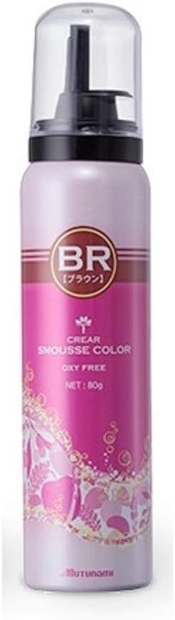 Amazon 業務用 サロン専売品 医薬部外品 空気中の酸素で発色する泡のヘアカラー スムースカラー80g 色 ブラウン 白髪染め 髪にダメージを与えない 長期保存可能 ブラシと手袋をプレゼント ムツナミ 白髪染め 通販