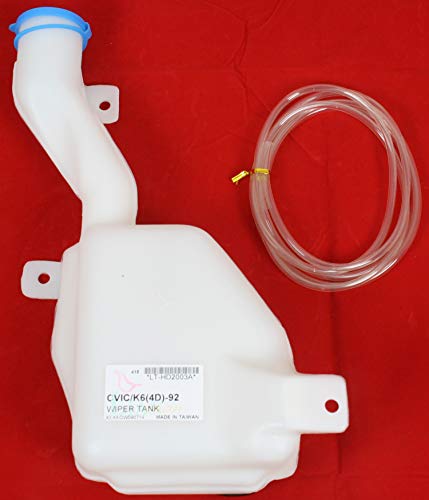 Washer Reservoir Compatible with HONDA CIVIC 1992-1995/CIVIC DELSOL 1993-1997/INTEGRA 1994-1996 Assembly with Pump and Cap (Civic- Coupe/Hatchback/Sedan USA Built)