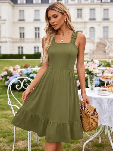 Image of Berydress Sundress for Women 2026 Cute Spaghetti Strap Summer Midi Dresses