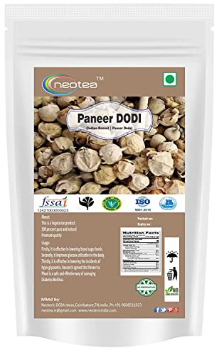 Neotea Paneer Dodi | Indian Rennet | Paneer Doda | Withania Coagulans | Paneer ka Phool 300 GM (10.58) OZ