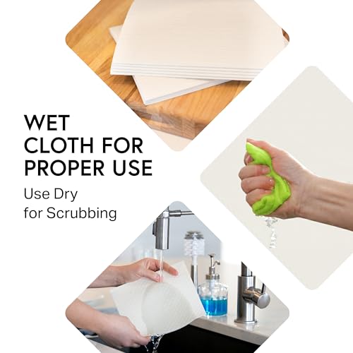 Swedish Wholesale Dishcloths Reusable 8" x 7" Sponge Cloths, Bulk 10 Pack of High Absorbent Cellulose Dish & Kitchen Cleaning Hand Towels, Wring to Dry & Machine Wash, Odor Resistant, Red