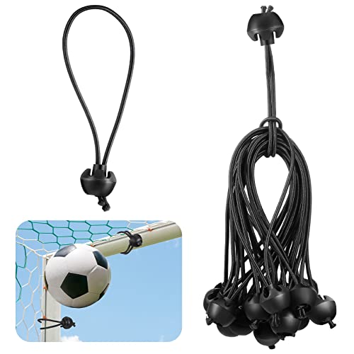 20 Pcs Soccer Bungee Cords Ball Bungees 5.9 Inch Bungee Straps Tarp Bungee with Balls Sports Replacement Soccer Rebounder Goal Bungee Canopy Shock Cords for Soccer Training Soccer Goals Camping Tent