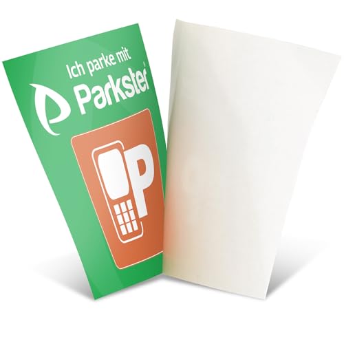 1x PARKSTER Plakette Aufkleber Parkplakette Hinterglasaufkleber - Ich Parke mit Parkster - APP Vignette, KFZ Auto Parken Sticker Ticket (6 x 6 cm, UV Schutz, wiederablösbar, Made in Germany)