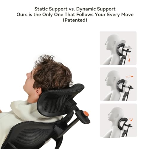Image of Newtral Ergonomic Office Chair - Home Office Desk Chair with Adaptive Lumbar Support, with Footrest, 4D Armrest, Adjustable Seat Depth & Height