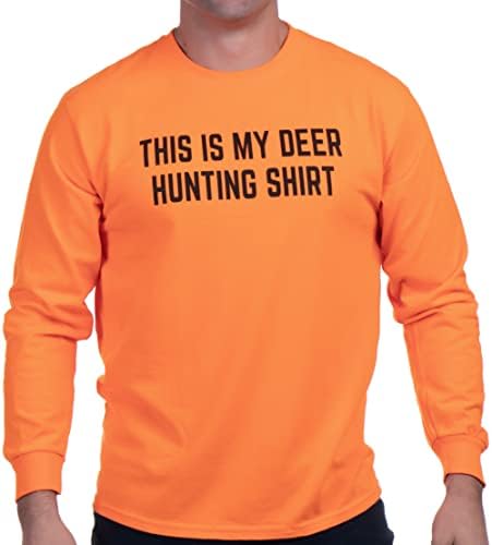 This is My Deer Hunting Shirt | Funny Hunter Blaze Orange Safety Clothes T-Shirt-(Adult,XL)