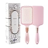 RHOS Paddle Hair Brush for Detangling-Hair Brush for Women-Cushion Hair Brush for Wet and Dry Hair-