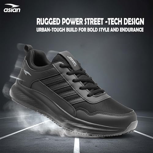 Image of ASIAN Men BOSS-02 Running and Casual Wear Running Shoes with Laces, Lightweight and Comfortable Shoes for Men & Boys, Ideal for Sports, Gym, Walking, and Daily Use