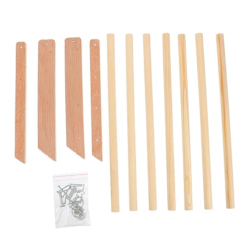 GALPADA 1Pc Hen Wooden Standing Rack Durable Chicken Parrot Perch for Fun Exercise Reduces Boredom Promotes Balance for Farms Pet Owners