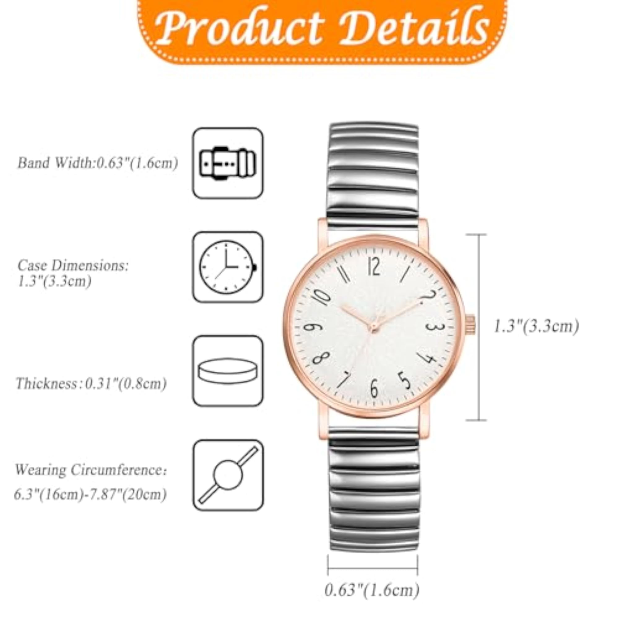 Women's Colorful Stretch Band Analog Quartz Watch