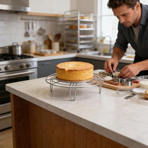 Grille de Cuisson Vapeur et Refroidissement en Acier Inoxydable pour Four - 4