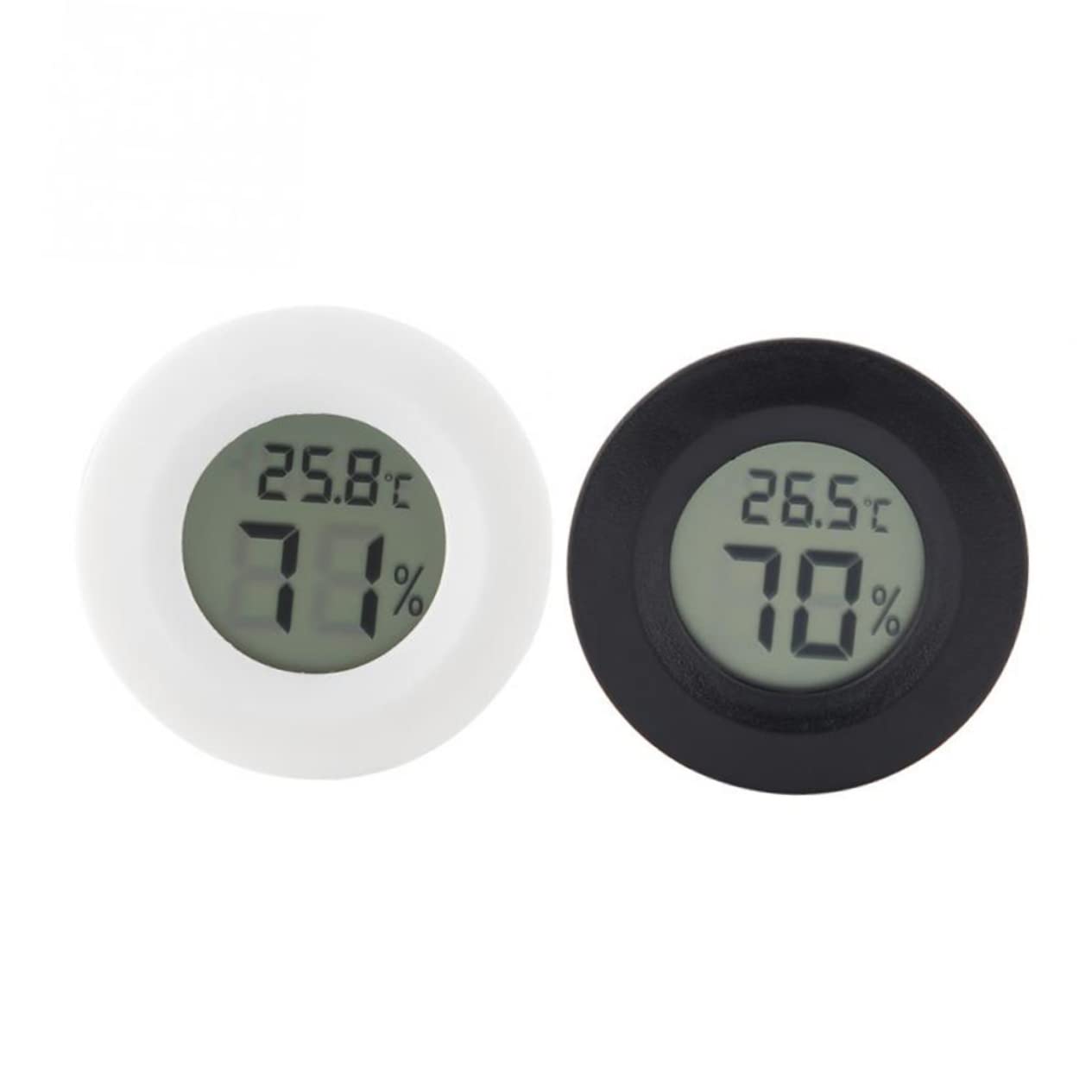 HEMOTON 3 Set Termometro Indice di umidità per I Rettili Accessori per Rettili Vivaio Casa Contatore di Temperatura Digitale Igrometro per Serra Black 4 Pezzi*3