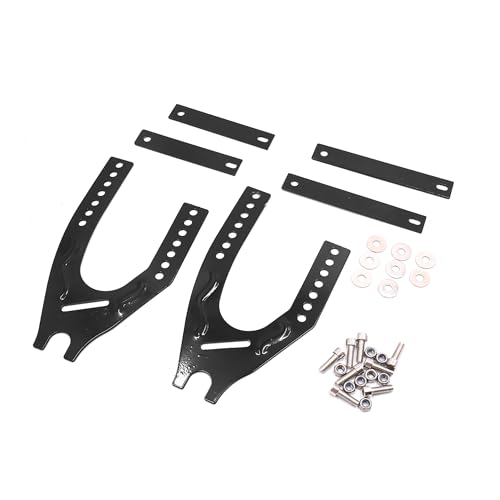 Image of uxcell Black Plastic Motorcycle Rear Wheel Cover Fender Splash Guard Mudguard w Bracket