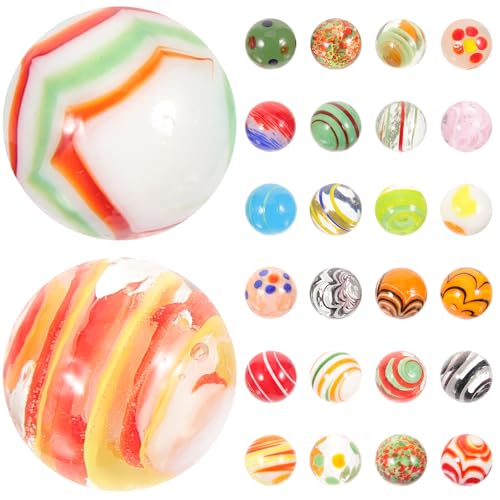 Bolas de vidrio para peceras y decoración en pack de 30 unidades redondas de colores aleatorios