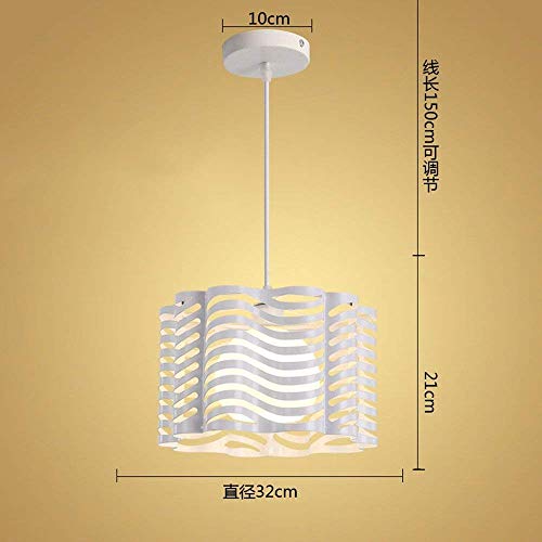 EI Guo Home Vintage Chandeliers Creative Homehold Lighting Dormitorio Sala de Estar Personalidad Lámparas y lámparas Industrial Air Frigobar White 9W Led 32 * 21Cm