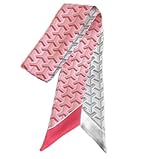 Horse Skinny Scarf for Women - Bag, Purse, Handbag, Hair, Handle, Accessory, Gift (Pink and Violet Chevron)