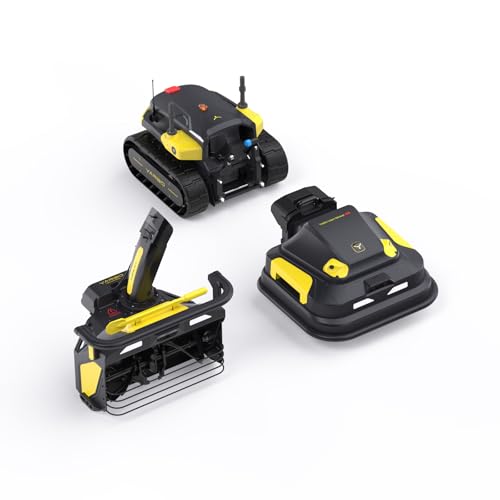 YARBO Robot Lawn Mower Pro and Snow Blower with Modular Design Auto-Recharging AI Multi-Zone Mapping & RTK GPS for Navigation