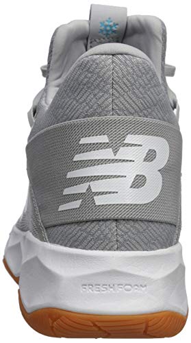 New Balance Men's Freezelx 2.0 Box Lacrosse Shoe, Grey/White, 8 #TOP2