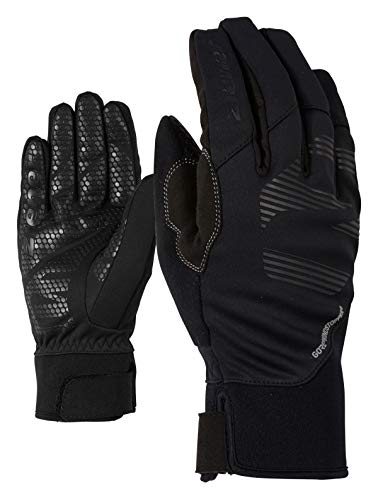 Ziener Erwachsene ILKO GTX INF Multisport Freizeit-/ Funktions-/ Outdoor-Handschuhe | Atmungsaktiv, Winddicht, Soft-Shell, Black, 7, Schwarz