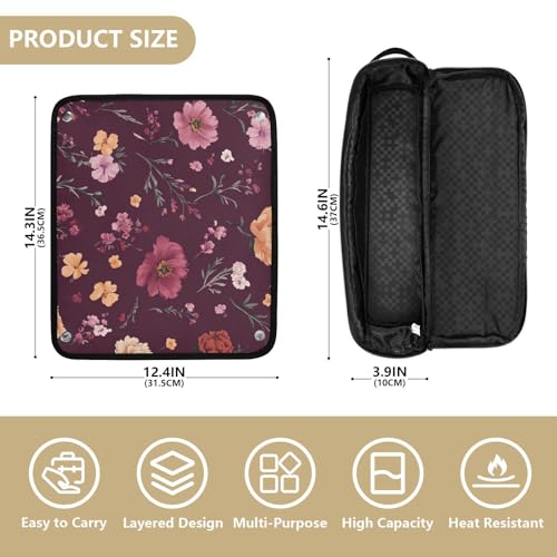 Bolso de viaje para herramientas de cabello con tapete resistente al calor miniatura 4