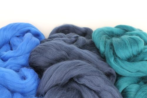 theofeel Merinowolle Filzwolle 25g Marine – Bild 3