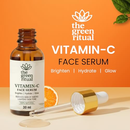 Image of Vitamin C Face Serum with Ascorbic Acid, Lemon & Amla | Brightening Serum for Dark Spots, Pigmentation & Uneven Skin Tone | 30 ml
