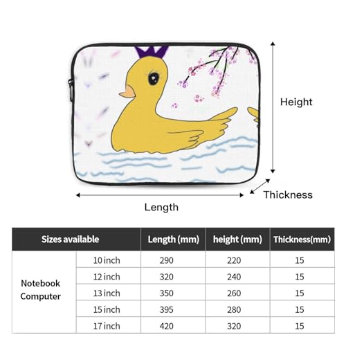 Little Yellow Duck Laptop Sleeve Case 15 Inch Suitable For Notebook Computer Tablet Traveling Carrying Simple Case4