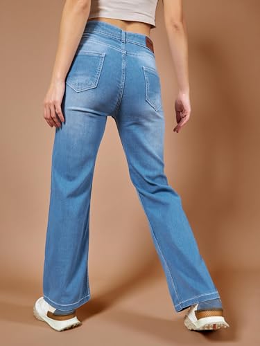 Image of Dolce Crudo Women's High Waist Straight Fit Jeans