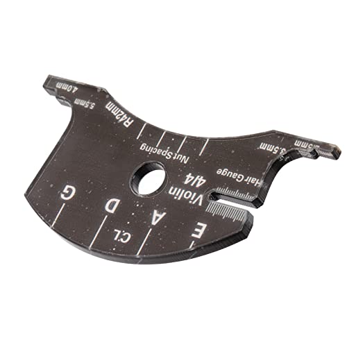 Molde de Ponte de Violino Forte, Fácil de Usar, Acrílico, Medição Precisa, Molde de Ponte de Violino