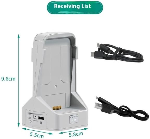 Battery Charger for DJI FLIP with Storage and Discharge Modes,Can Charge 2 Batteries at th,Supports PD Fast Charging