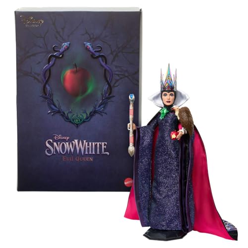 Mattel Disney Collector Evil Queen Collectible Fashion Doll in Signature Clothing Inspired by Disney Snow White Movie, Gifts for Kids & Collectors