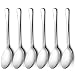 LIANYU Serving Spoon Set of 6, 9.8 Inch Stainless Steel Large Dinner Buffet Catering Banquet Serving Spoons, Mirror Finish, Dishwasher Safe